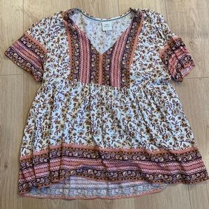 Knox Rose Baby Doll Blouse
